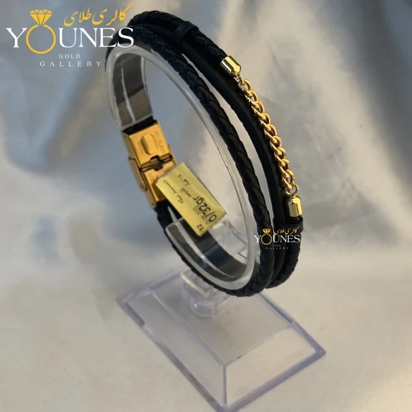دستبند طلا چرم کارتیر CR-1